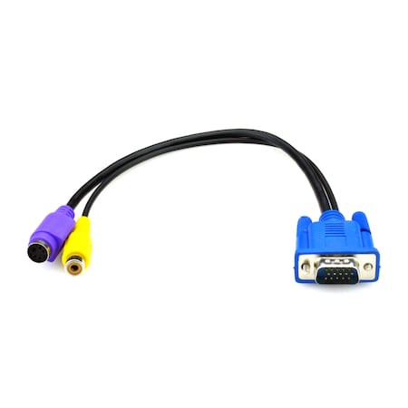 Adapter Cbl Vga To Comosite & Svideo